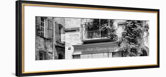 France Provence Panoramic Collection - Beautiful Provencal Architecture B&W - Uzès-Philippe Hugonnard-Framed Photographic Print
