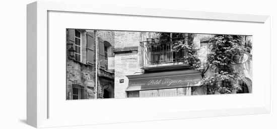 France Provence Panoramic Collection - Beautiful Provencal Architecture B&W - Uzès-Philippe Hugonnard-Framed Photographic Print