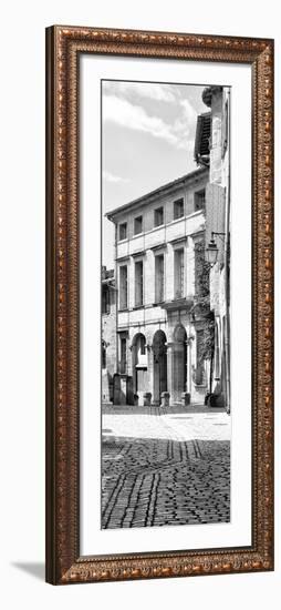 France Provence Panoramic Collection - French Facade B&W-Philippe Hugonnard-Framed Photographic Print