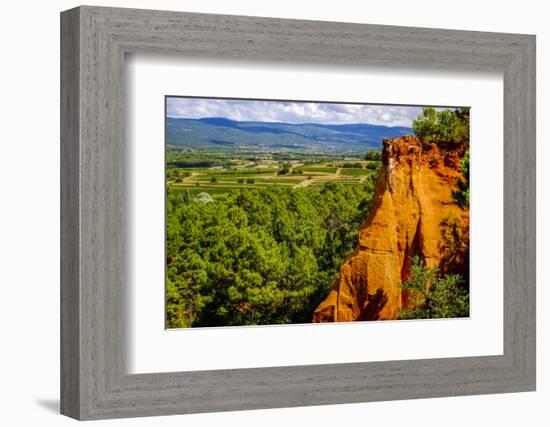 France, Provence. Roussillon, overlook, ochre-George Theodore-Framed Photographic Print