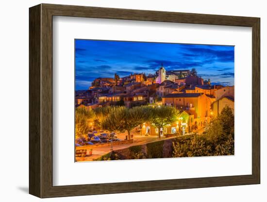 France, Provence, Vaucluse, Roussillon, View of the Village-Udo Siebig-Framed Photographic Print