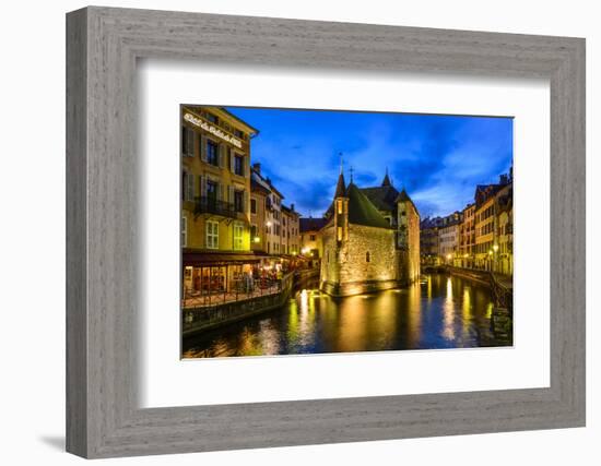 France, Rh™ne-Alpes, Haute-Savoie, Annecy, River Thiou, Old Town, Palais De L'Isle-Udo Siebig-Framed Photographic Print