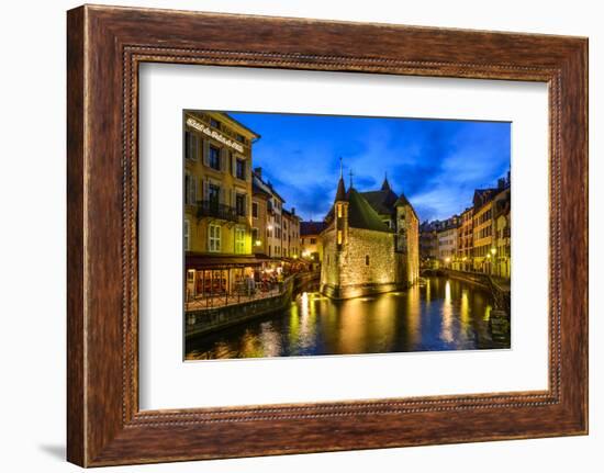 France, Rh™ne-Alpes, Haute-Savoie, Annecy, River Thiou, Old Town, Palais De L'Isle-Udo Siebig-Framed Photographic Print