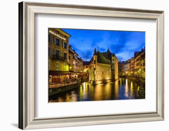 France, Rh™ne-Alpes, Haute-Savoie, Annecy, River Thiou, Old Town, Palais De L'Isle-Udo Siebig-Framed Photographic Print