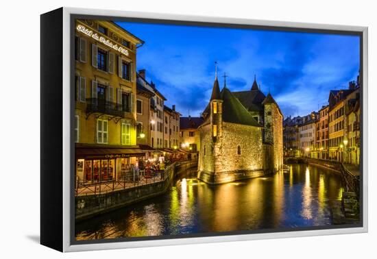 France, Rh™ne-Alpes, Haute-Savoie, Annecy, River Thiou, Old Town, Palais De L'Isle-Udo Siebig-Framed Premier Image Canvas