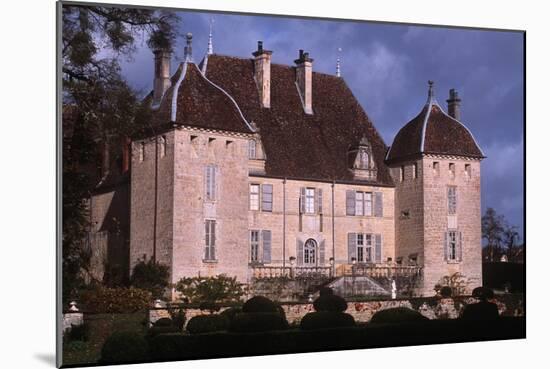 France, Rhône-Alpes, Filain Castle-null-Mounted Giclee Print