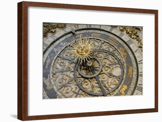 France, Rhone Alpes, Lyon. Astronomical Clock, Saint Jean Baptiste-Kevin Oke-Framed Photographic Print