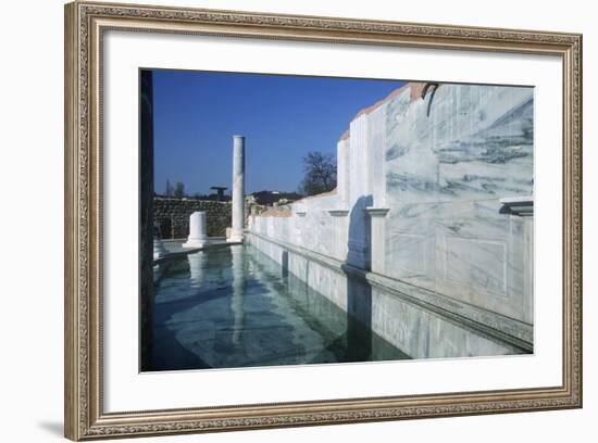 France, Rhone-Alpes, Roman Colony St-Romain-En-Gal, Latrines-null-Framed Giclee Print