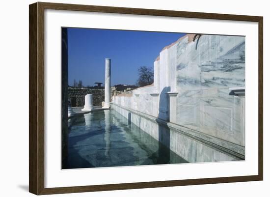 France, Rhone-Alpes, Roman Colony St-Romain-En-Gal, Latrines-null-Framed Giclee Print