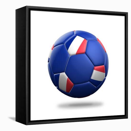 France Soccer Ball-pling-Framed Stretched Canvas