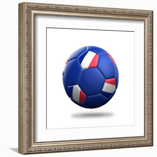 France Soccer Ball-pling-Framed Art Print