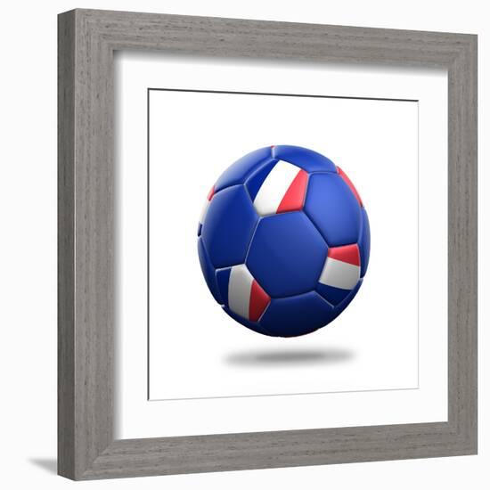 France Soccer Ball-pling-Framed Art Print