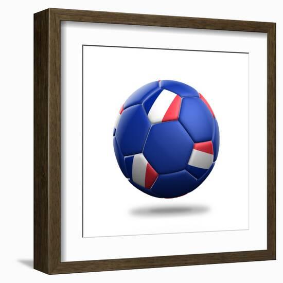 France Soccer Ball-pling-Framed Art Print