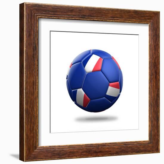 France Soccer Ball-pling-Framed Art Print