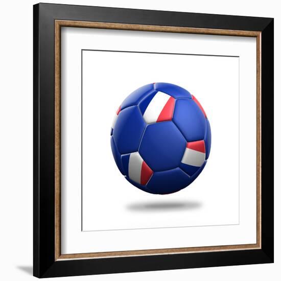 France Soccer Ball-pling-Framed Art Print