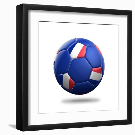 France Soccer Ball-pling-Framed Art Print