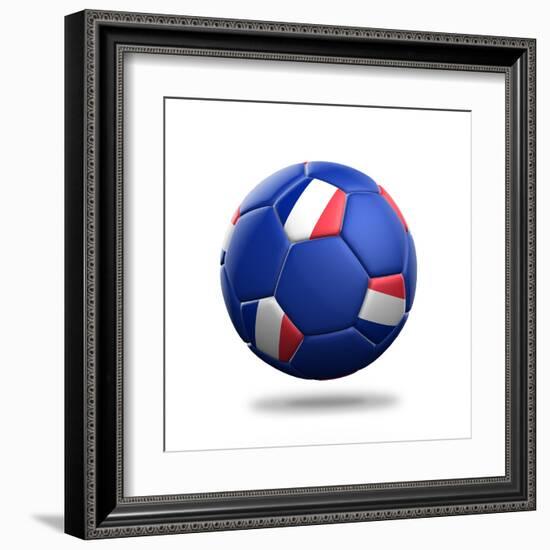 France Soccer Ball-pling-Framed Art Print