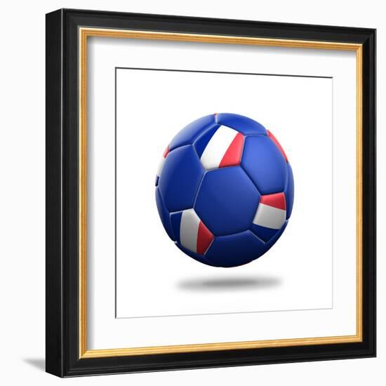 France Soccer Ball-pling-Framed Art Print