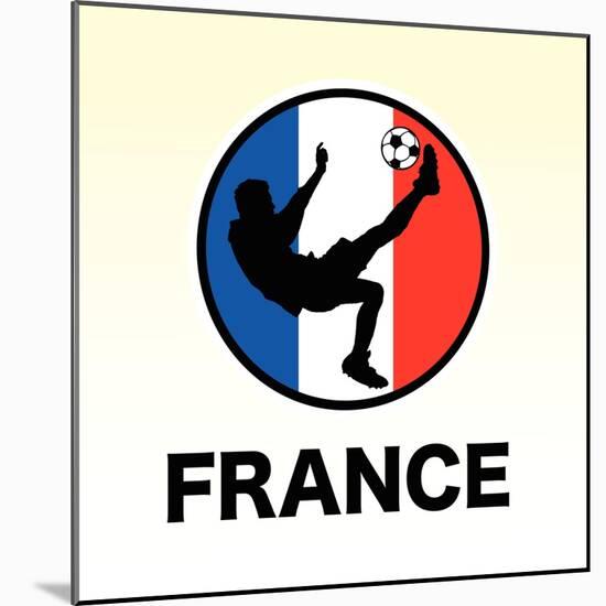 France Soccer-null-Mounted Giclee Print