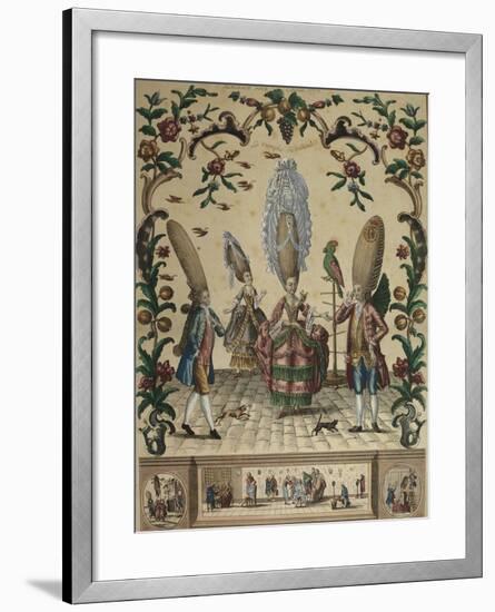 France, the Triumph of Ridicule from an Almanac by Basset, 1773-Paul André Basset-Framed Giclee Print