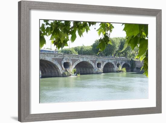 France, Toulouse, Pont Neuf Bridge over the Garonne River-Emily Wilson-Framed Photographic Print