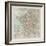 France Travel Map-The Vintage Collection-Framed Giclee Print