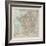 France Travel Map-The Vintage Collection-Framed Giclee Print