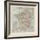 France Travel Map-The Vintage Collection-Framed Giclee Print