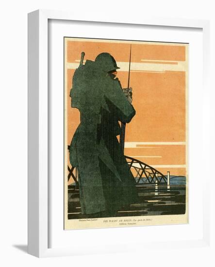 France Watching Rhine-Pierre Legrain-Framed Art Print
