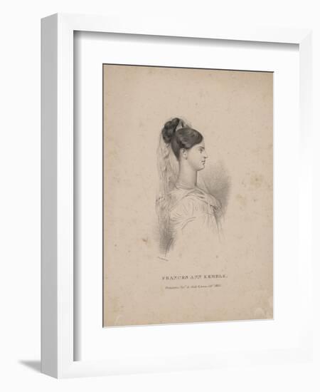 Frances Ann Kemble, Litho by Childs and Inman-John Hayter-Framed Giclee Print