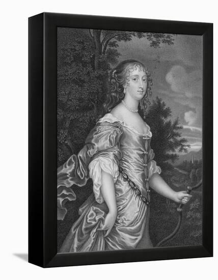 Frances, Duchess of Richmond-Sir Peter Lely-Framed Premier Image Canvas