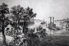 Low Water in the Mississippi, Pub. by Currier and Ives, 1867-Frances Flora Bond Palmer-Giclee Print