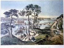 Low Water in the Mississippi, Pub. by Currier and Ives, 1867-Frances Flora Bond Palmer-Framed Giclee Print