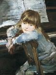 Girl before the Piano-Francesc Torrescassana-Framed Premium Giclee Print