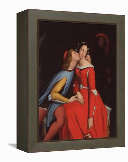 Francesca Da Rimini and Paolo Malatesta, 1819-Jean-Auguste-Dominique Ingres-Framed Premier Image Canvas