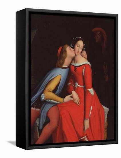 Francesca Da Rimini and Paolo Malatesta, 1819-Jean-Auguste-Dominique Ingres-Framed Premier Image Canvas