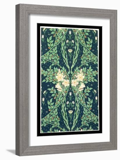 Francesca Wallpaper Design-Walter Crane-Framed Giclee Print