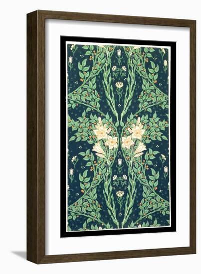 Francesca Wallpaper Design-Walter Crane-Framed Giclee Print