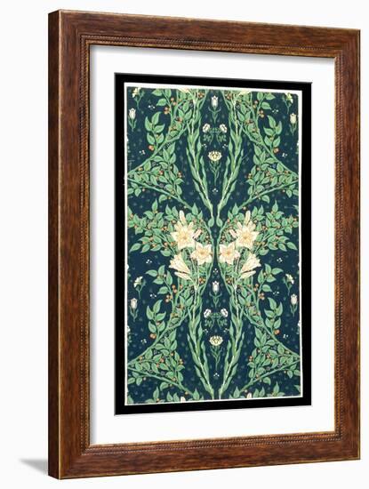 Francesca Wallpaper Design-Walter Crane-Framed Giclee Print