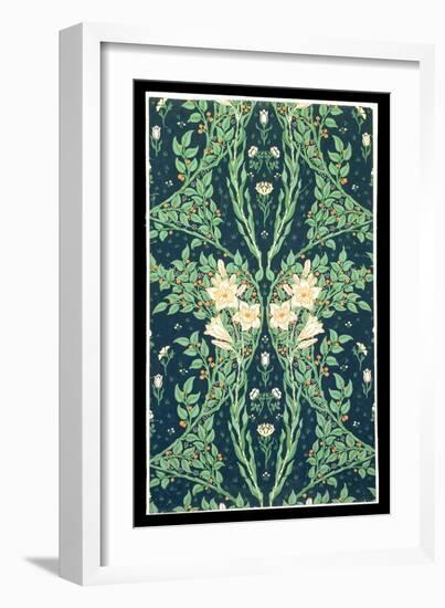 Francesca Wallpaper Design-Walter Crane-Framed Giclee Print