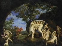 Diana with Nine Nymphs and Actaeon, 1625-1630-Francesco Albani-Giclee Print