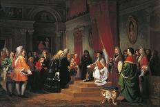 Emperor Charles VI Giving Audience to Venetian Ambassadors-Francesco Beda-Giclee Print