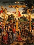 Crucifixion with Saints Jerome and Francis-Francesco Bianchi Ferrari-Giclee Print