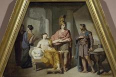 Brutus Displaying Lucretia's Body to People of Rome-Francesco Coghetti-Framed Giclee Print