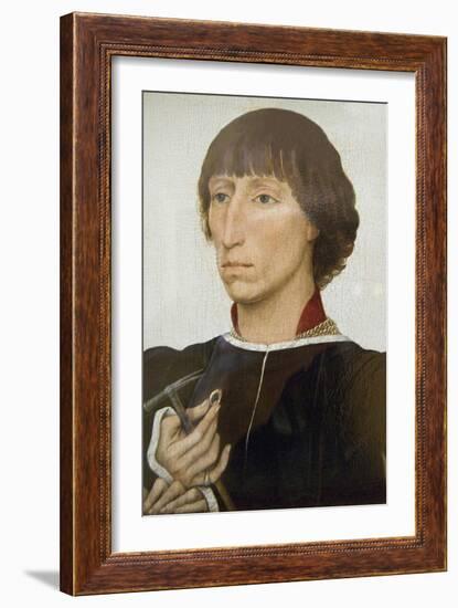 Francesco D'Este (Born About 1430, Died after 1475)-Rogier van der Weyden-Framed Art Print