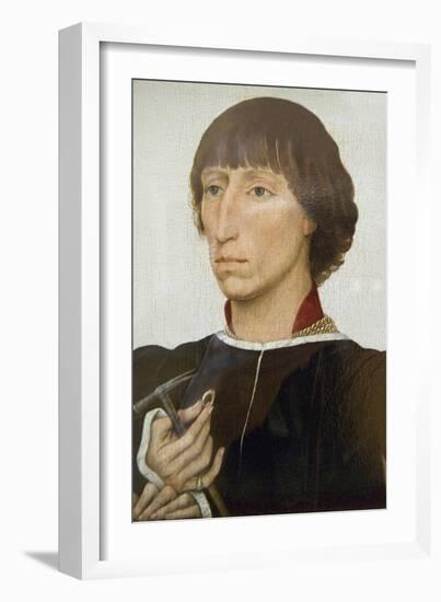 Francesco D'Este (Born About 1430, Died after 1475)-Rogier van der Weyden-Framed Art Print