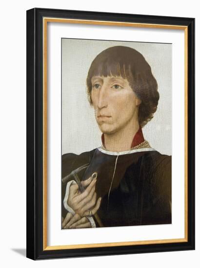 Francesco D'Este (Born About 1430, Died after 1475)-Rogier van der Weyden-Framed Art Print