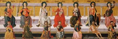 The Seven Virtues, C. 1450-Francesco Di Stefano Pesellino-Giclee Print