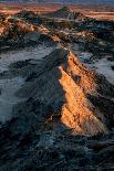 Bardenas Reales rock formation in the badlands, illuminated with the last sunset light-Francesco Fanti-Photographic Print