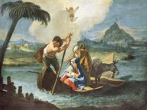 Holy Family Crossing Nile on their Flight into Egypt-Francesco Fontebasso-Giclee Print